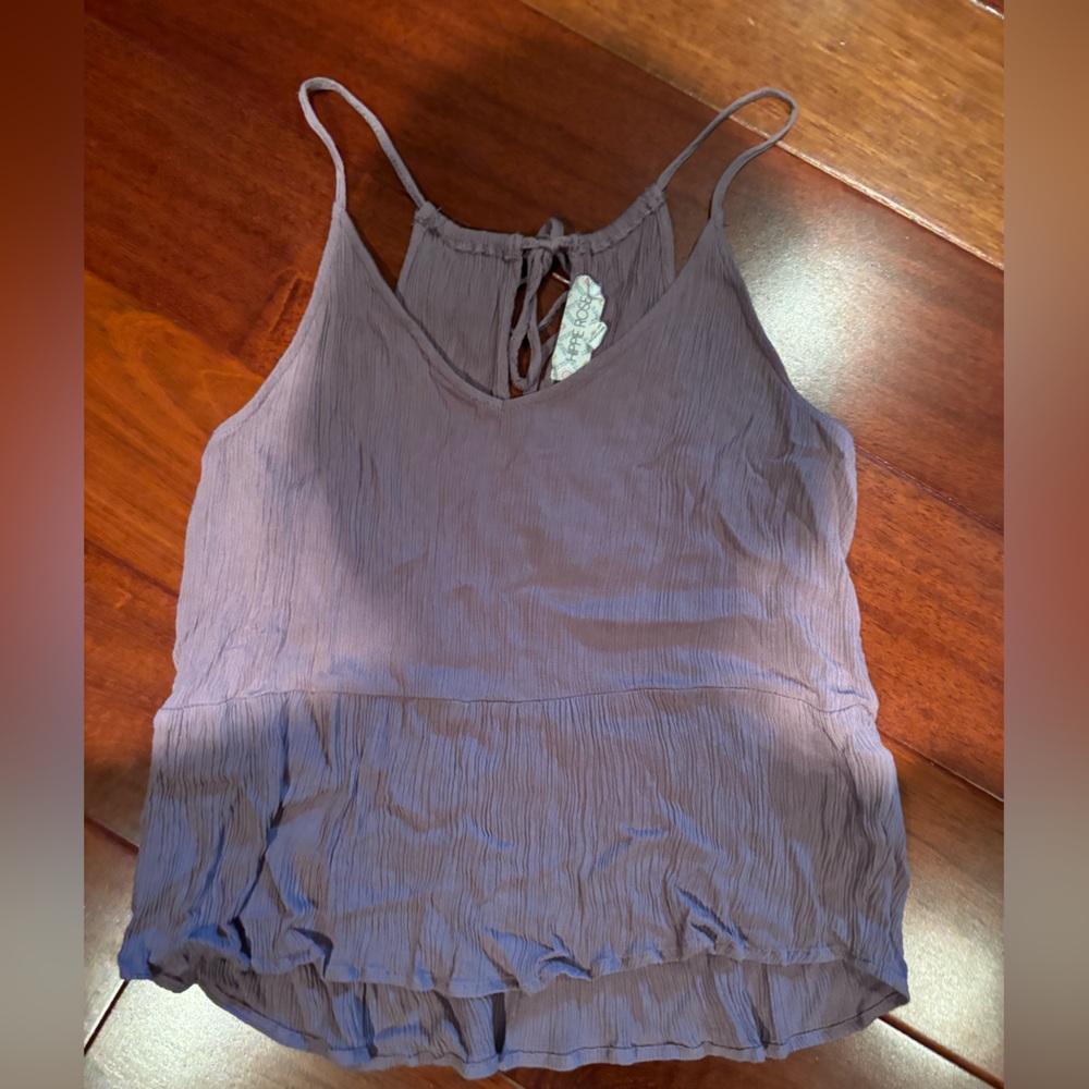 Hippie Rose purple tank, size medium